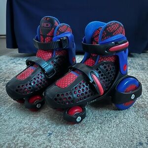 Red & Blue Kids Adjustable Roller Skates